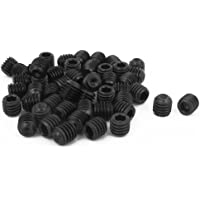M 6 x 6 mm 1 mm Pitch punta hexagonal juego dBA Hardware negro 50 piezas